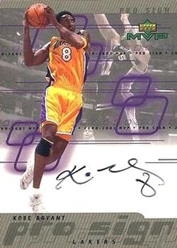 2000-01 Upper Deck MVP - ProSign #KB Kobe Bryant Front