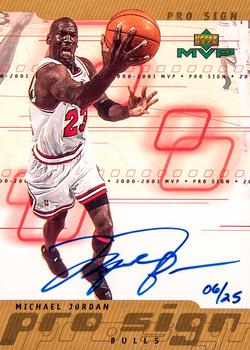 2000-01 Upper Deck MVP - ProSign Gold #MJ Michael Jordan Front