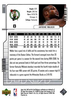 2000-01 Upper Deck MVP - Silver Script #8 Antoine Walker Back