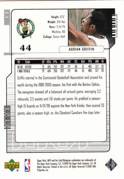 2000-01 Upper Deck MVP - Silver Script #11 Adrian Griffin Back