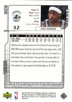 2000-01 Upper Deck MVP - Silver Script #16 Eddie Robinson Back