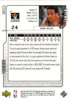 2000-01 Upper Deck MVP - Silver Script #28 Andre Miller Back