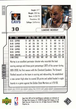2000-01 Upper Deck MVP - Silver Script #31 Lamond Murray Back