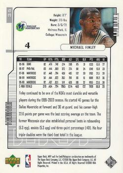 2000-01 Upper Deck MVP - Silver Script #35 Michael Finley Back