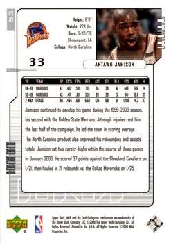 2000-01 Upper Deck MVP - Silver Script #53 Antawn Jamison Back
