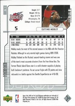 2000-01 Upper Deck MVP - Silver Script #61 Cuttino Mobley Back