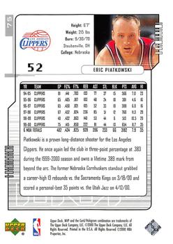2000-01 Upper Deck MVP - Silver Script #75 Eric Piatkowski Back