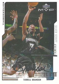 2000-01 Upper Deck MVP - Silver Script #99 Terrell Brandon Front