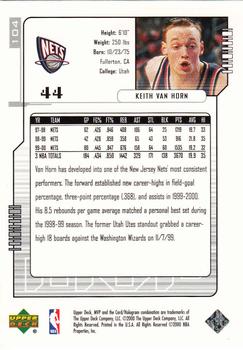 2000-01 Upper Deck MVP - Silver Script #104 Keith Van Horn Back
