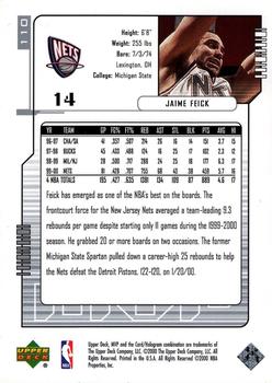 2000-01 Upper Deck MVP - Silver Script #110 Jamie Feick Back