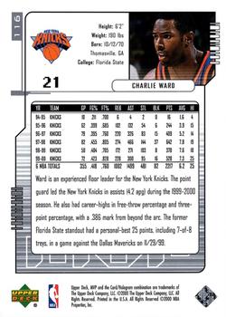 2000-01 Upper Deck MVP - Silver Script #116 Charlie Ward Back