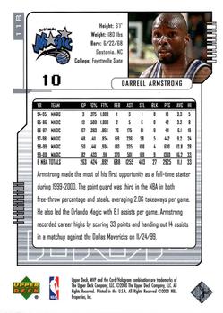 2000-01 Upper Deck MVP - Silver Script #118 Darrell Armstrong Back