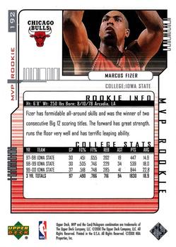2000-01 Upper Deck MVP - Silver Script #192 Marcus Fizer Back