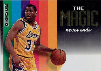 1992-93 SkyBox - Magic Johnson: The Magic Never Ends #NNO Magic Johnson Front