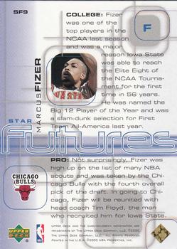 2000-01 Upper Deck Pros & Prospects - Star Futures #SF9 Marcus Fizer Back
