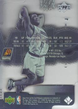 2000-01 Upper Deck Slam - Extra Strength Silver #44 Shawn Marion  Back