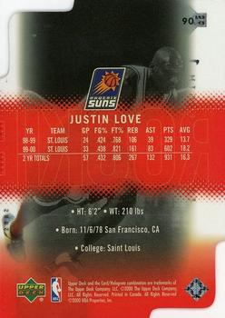 2000-01 Upper Deck Slam - Extra Strength Silver #90 Justin Love  Back