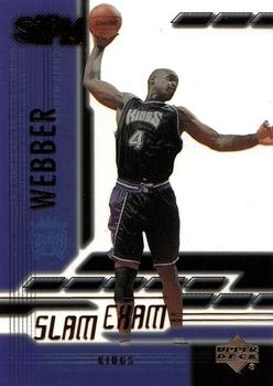 2000-01 Upper Deck Slam - Slam Exam #SE8 Chris Webber Front