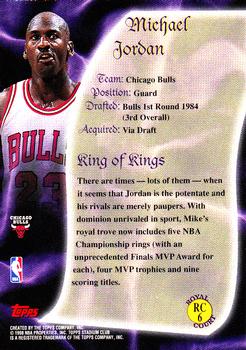 1997-98 Stadium Club - Royal Court #RC6 Michael Jordan Back