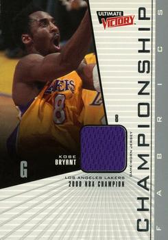 2000-01 Upper Deck Ultimate Victory - Championship Fabrics #CF1 Kobe Bryant Front
