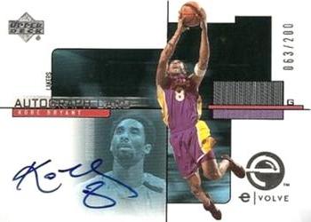 2000-01 Upper Deck - e-Card e|volve Autographs (Series Two) #EC1-S Kobe Bryant Front