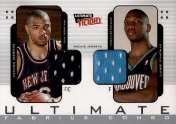 2000-01 Upper Deck Ultimate Victory - Ultimate Fabrics #UFC1 Kenyon Martin / Stromile Swift Front