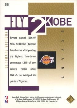 2000-01 Upper Deck Ultimate Victory - Ultimate Victory #66 Kobe Bryant Back
