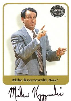 2001 Fleer Greats of the Game - Autographs #NNO Mike Krzyzewski Front