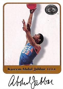 2001 Fleer Greats of the Game - Autographs #NNO Kareem Abdul-Jabbar Front
