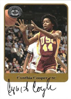 2001 Fleer Greats of the Game - Autographs #NNO Cynthia Cooper Front