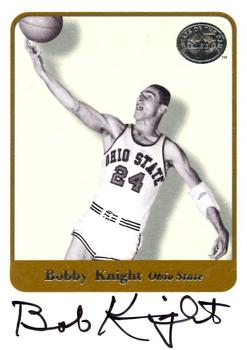 2001 Fleer Greats of the Game - Autographs #NNO Bobby Knight Front