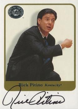 2001 Fleer Greats of the Game - Autographs #NNO Rick Pitino Front
