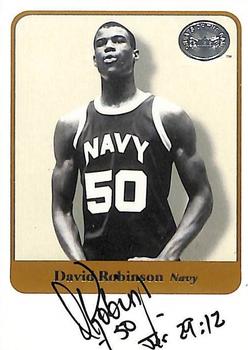 2001 Fleer Greats of the Game - Autographs #NNO David Robinson Front