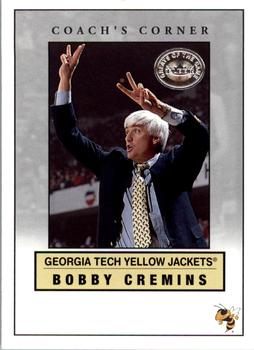2001 Fleer Greats of the Game - Coach's Corner #2CC Bobby Cremins Front