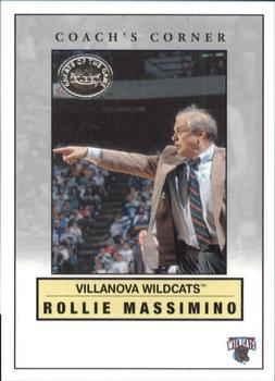 2001 Fleer Greats of the Game - Coach's Corner #6CC Rollie Massimino Front