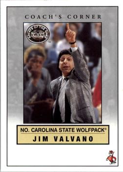 2001 Fleer Greats of the Game - Coach's Corner #15CC Jim Valvano Front