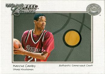 2001 Fleer Greats of the Game - Feel the Game Hardwood Classics #NNO Marcus Camby Front