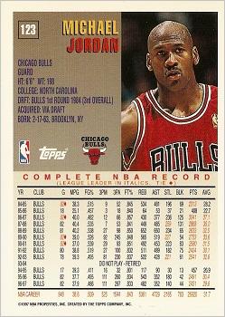 1997-98 Topps #123 Michael Jordan Back