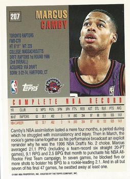 1997-98 Topps #207 Marcus Camby Back