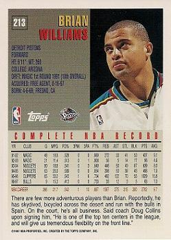 1997-98 Topps #213 Brian Williams Back