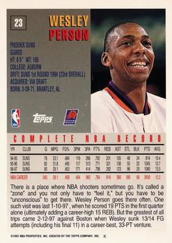 1997-98 Topps #23 Wesley Person Back