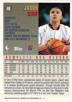 1997-98 Topps #49 Jason Kidd Back