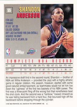 1997-98 Topps #55 Shandon Anderson Back