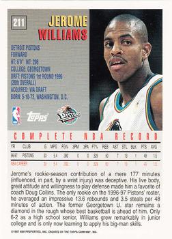 1997-98 Topps #211 Jerome Williams Back