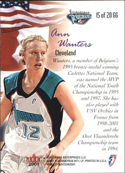 2001 Fleer Tradition WNBA - Global Game #15 GG Ann Wauters Back