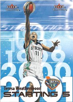 2001 Fleer Tradition WNBA - Starting Five #12 S5 Teresa Weatherspoon Front
