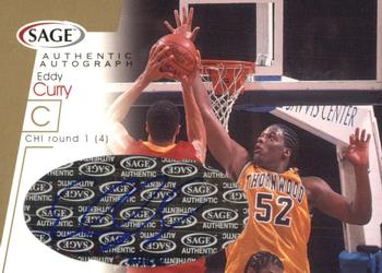 2001 SAGE - Autographs Gold #A10 Eddy Curry Front