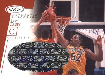 2001 SAGE - Autographs Red #A10 Eddy Curry Front