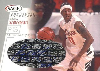 2001 SAGE - Autographs Silver #A30 Kenny Satterfield Front