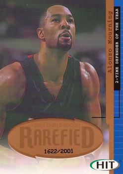2001 SAGE HIT - Rarefied Bronze #R19 Alonzo Mourning Front